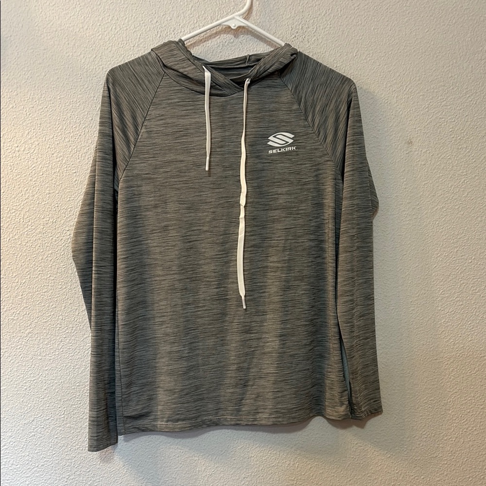Selkirk Gray Hoodie with Drawstrings